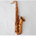 Professional Matte Coffee Tenor Saxophone Hand engraving Sax With Case