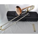 Professional Rose Brass Thayer Valve Trombone Bb/F Horn Cupronickel Slide +Case