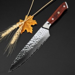 Nuevo cuchillo de chef de 8 pulgadas japonés Vg10 Damasco cuchillos de cocina de acero inoxidable
