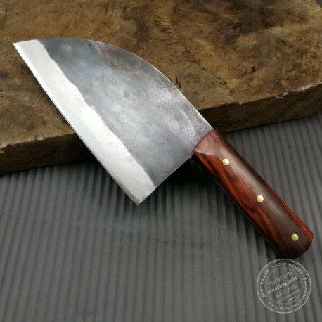 Handmade Forged Kitchen Meat Vegetable Chopping Chef Knife Cleaver Sheath Sharp