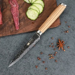 5 '' japonés Vg-10 Damasco Cuchillos de cocina de acero inoxidable Cuchillo de utilidad de acero inoxidable