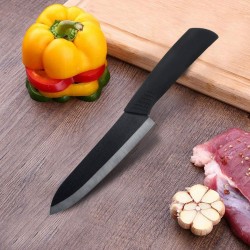 Ceramic Kitchen Knife-Set W/ Acrylic Holder- Utility Knife, Paring Knife, Peeler
