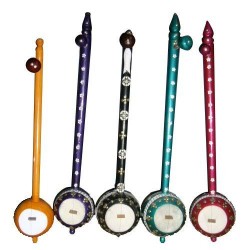 Colorful Tumbi / Ektaara Deep ResonantSound High Energy Indian "Mini Sitar" Folk instrument
