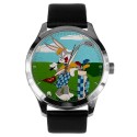 Bugs Bunny Playing Golf, Vintage 1950s Looney Tunes Art Collectible Wrist Watch