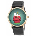 Snoopy On His Kennel, Snoozing, Classic Existentialist Art Peanuts Collectible Wrist Watch. Unisex 30 mm