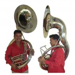 Sousaphone BBb Zweiss. Full-Size 24" Bell. Silvered Brass.