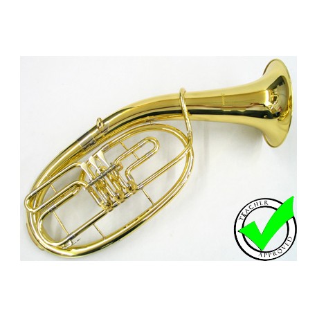 Top-Grade Gold-Plated Baritone Horn Bb. Rotary Valves