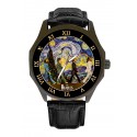 The Beatles Abbey Road vs Van Gogh Starry Night Symbolic Art Collectible Wrist Watch in Solid Brass.