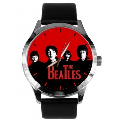 The Beatles Classic Graphite Black & Gold Album Art Solid Brass Collectible Wrist Watch