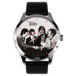 Classic The Beatles Comic Relief Clown Nose Art Solid Brass Collectible Wrist Watch