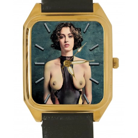 erotic sexy brass collectible wrist watch nude naked