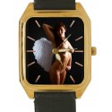Nude Angel with White Wings Fantastic Erotic Art Collectble 40 Mm Solid Brass Watch