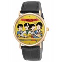 Raro Fab Four Comic Art The Beatles Reloj de pulsera coleccionable de 30 mm