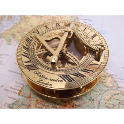 Hatton Carden 3-Inch Brass Sundial Compass.