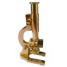 Display Microscope in Solid Brass. Zweiss. 17 cm, 20x Magnification