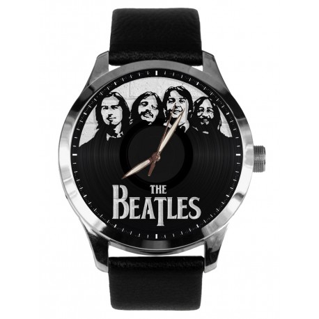 Important Life Magazine Beatles Portrait Art Solid Brass Collectible Watch