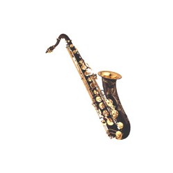 Saxofón tenor en impresionante color negro y dorado de la duquesa