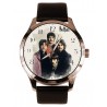 Beautiful The Beatles Watercolor Portrait Art Solid Brass Collectible Wrist Watch