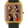 Original Beatles Contemporary Profile Art Solid Brass Rectangular Wrist Watch