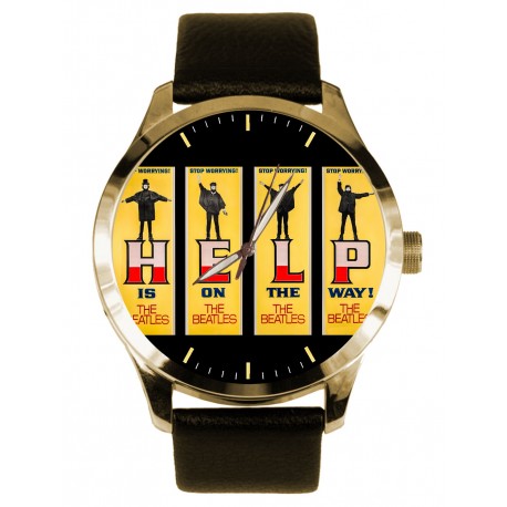 The Beatles Gold. Original Art Collectible Solid Brass Wrist Watch