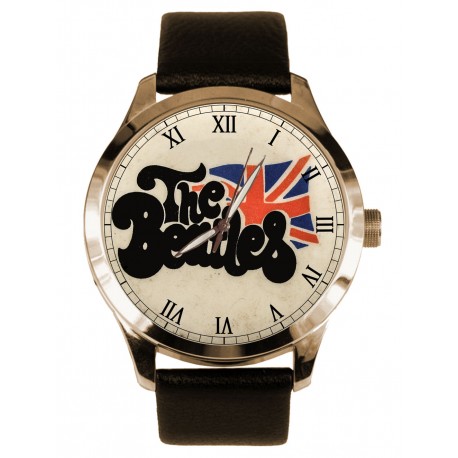 The Beatles Mop Tops! Original Beatles Art Collectible Solid Brass Wrist Watch
