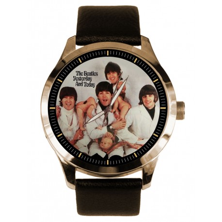 The Beatles, Christmas Candy Cartoon Art Solid Brass Collectible Watch