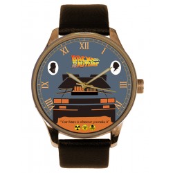 Your Future Is What You Make Of It Symbolic Back To The Future Solid Brass Watch