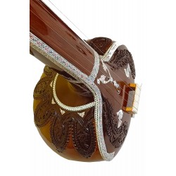 Caballeros Tanpura. Deluxe Full Size Kamdar Tun Wood Instrumento Profesional