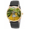 The Wizard of Oz - The Yellow Brick Road, Vintage Judy Garland Symbolic Movie Art, 30 mm Solid Brass Watch + Gift Bo