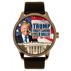 President Donald Trump White House Wrist Watch. Finally Someone with Balls. Classic Americana!
