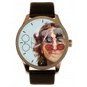 The Beatles, Tribute to John Lennon, Collectible Imagine Art Solid Brass Watch
