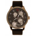 The Beatles, Beautiful Mop Tops Early Portrait Art , Collectible Solid Brass Watch
