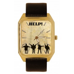 The Beatles Original Portrait Art Solid Brass Rectangular Wrist Watch