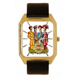 The Beatles Vintage Sergeant Pepper Comic Art Collectible Solid Brass Tank Watch
