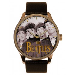 The Beatles Vintage Fab Four Concert Poster Art Solid Brass Collectible Watch
