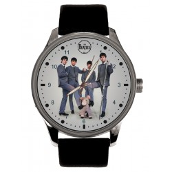 Vintage Beatles Promotional Colorized Art Solid Brass Collectible Watch