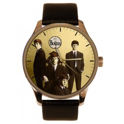 Very Stylized Early Beatles Art Deco Portrait Art Solid Brass Collectible Watch