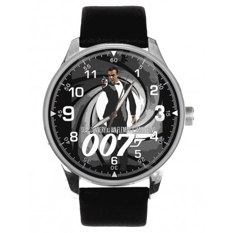 Sean Connery The Original 007 James Bond Movie Art Collectible Wrist Watch