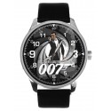 Vintage 1970s Sean Connery As James Bond 007 Classic Silvered Brass Men's Watch