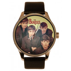 The Beatles. Back in the USSR! Communist Russia Art Vintage Solid Brass Collectible Watch
