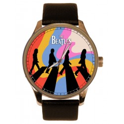 Eye-Catching The Beatles Abbey Road Colorful Art Solid Brass Collectible Watch