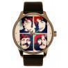 The Beatles Warholesque Red Original Art Solid Brass Collectible Watch
