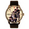 The Beatles The Fab Four Album Cover Art Solid Brass Collectible Watch