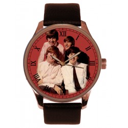 The Beatles Black & Red Original Art Solid Brass Collectible Watch