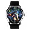 Calvin y Hobbes contra Vincent Van Gogh Starry Nights, simbólico cómico reloj de pulsera de latón sólido para adultos