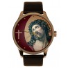 The Passion of Christ. Crown of Thorns Medieval Christian Art Solid Brass Watch