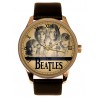The Beatles Original Sepia Portrait Sketch Solid Brass Collectible Watch
