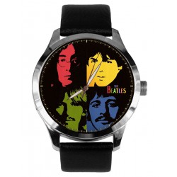 The Beatles Flaming Orange 1968 Portrait Art Copper-Finish Solid Brass Collectible Watch