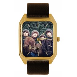 The Beatles, Peace Sign Art Solid Brass Collectible Tank Watch