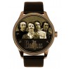 The Beatles Beautiful Metallic Gold Art Print Solid Brass Collectible Watch